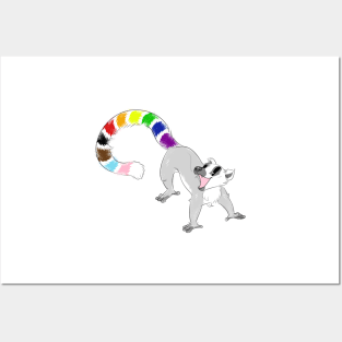 LGBTQIA+ Lemur! Posters and Art